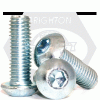 Button Socket Cap, Zinc Bake Cr+3, Alloy 