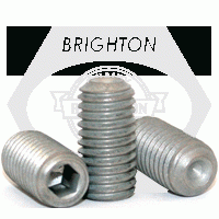 Cup Point Socket Set Screws, Zinc Bake Cr+3, Alloy 