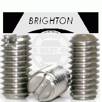 Slotted Set Screws, Cup Point, Stainless Steel 18 8 