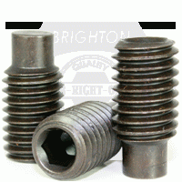 Full Dog Socket Set Screws, Thermal Black Oxide, Alloy 