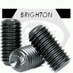 Knurled Cup Point Socket Set Screws, Thermal Black Oxide, Alloy 