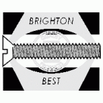 Machine Screws, Flat Slotted, Stainless Steel 18 8 