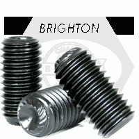 Knurled Cup Point Socket Set Screws, Thermal Black Oxide, Alloy 