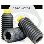 Nylon Tip Set Screws, Thermal Black Oxide, Alloy 
