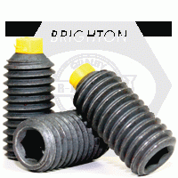Nylon Tip Set Screws, Thermal Black Oxide, Alloy 