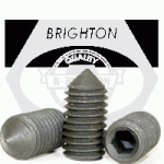 Metric Cone Point Socket Set Screws, 45H Iso 4027 / Din 914, Thermal Black Oxide