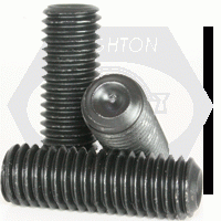 Cup Point Socket Set Screws, Thermal Black Oxide, Alloy 