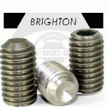 Cup Point Socket Set Screws, Stainless Steel 316 