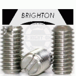 Slotted Set Screws, Cup Point, Stainless Steel 18 8 