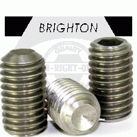 Cup Point Socket Set Screws, Stainless Steel 316 