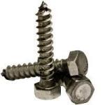 Hex Lag Screw, Plain, Low Carbon 