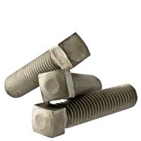 Oval Point Square Head Set Screw, Case Hardened Plain 