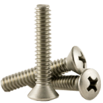 Machine Screw, Phillips Oval Head, Stainless Steel 18 8 