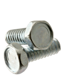 Machine Screw, Indented Hex Head Unslotted, Zinc Cr+3 