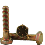 Grade 8 Hex Head Cap Screws Zinc Yellow