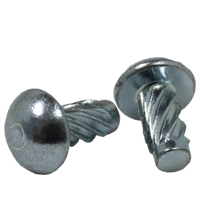 Metallic Drive Screw, Round Head, Type U, Zinc Cr+3 