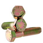 Grade 5 Hex Head Cap Screws Zinc Yellow