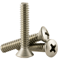 Machine Screw, Phillips Oval Head, Stainless Steel 18 8 