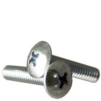 Machine Screw, Truss Head Phillips, Zinc Cr+3 