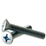 Machine Screw, Oval Head Phillips, Zinc Cr+3 
