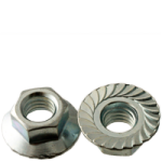 Serrated Flange Hex, Case Hardened, Zinc Cr+3 