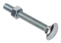 CARRIAGE BOLT WITH NUT ZINC