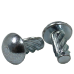 Metallic Drive Screw, Round Head, Type U, Zinc Cr+3 