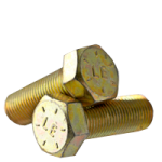 Grade 8 Hex Head Cap Screws w/ Nylon Patch Zinc Yellow (USA)