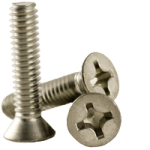Machine Screw, Phillips Flat Head, Stainless Steel 18 8 